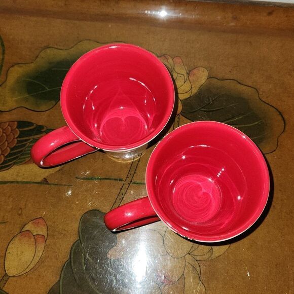 Pier 1 Imports Candy Cane Cup Mug 10oz. Set of 2 - Picture 6 of 8